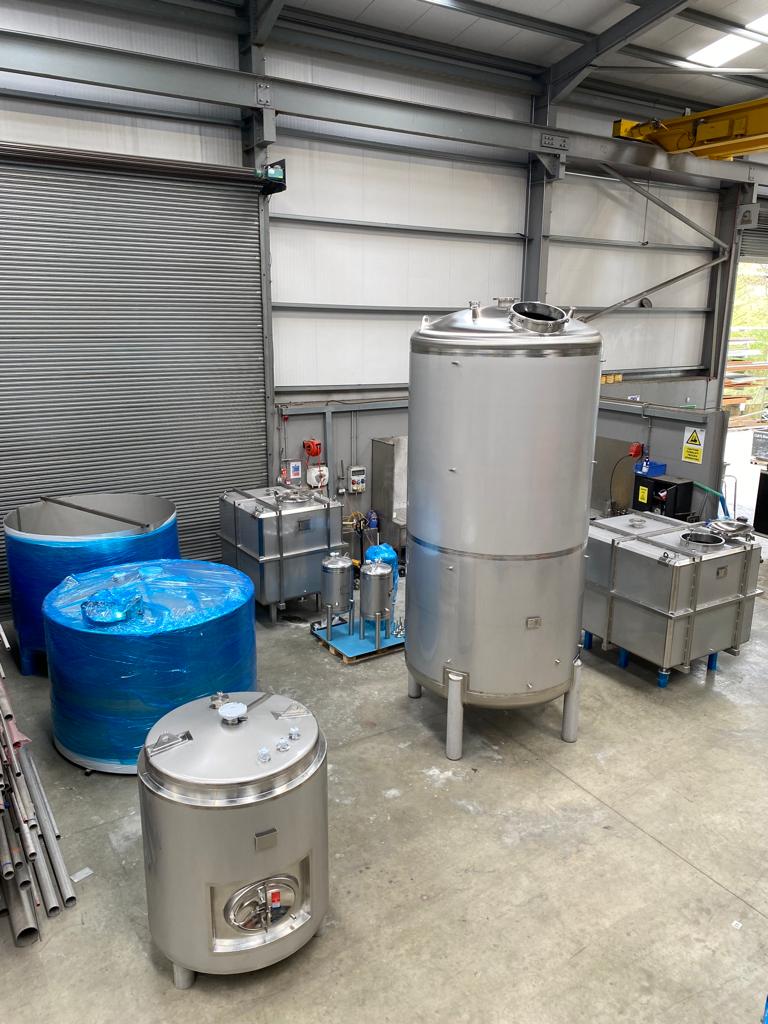 Vessels for pharma and distilling industries